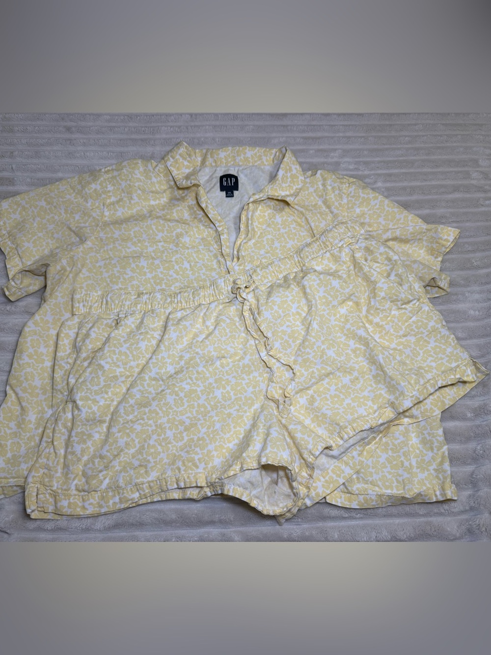 GAP Yellow Floral Pajama Set